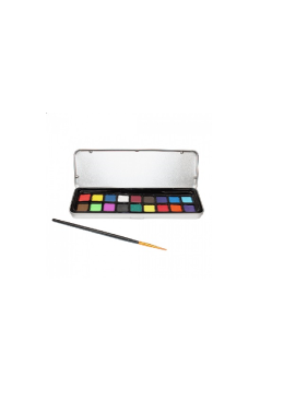 Estojo Tinta Aquarela Pastilha C/18 Sfp035 Sinoart